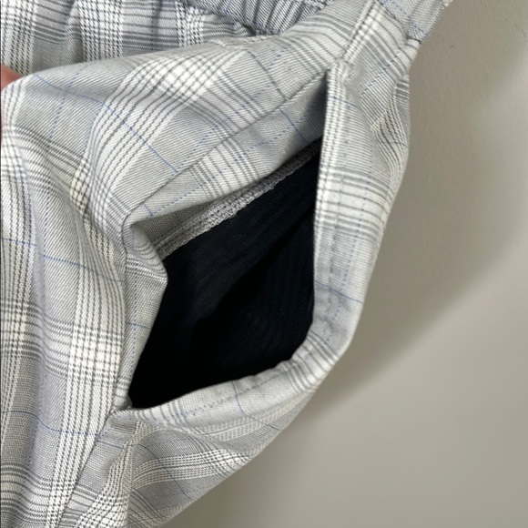 Topman Gray Plaid Drawstring Shorts - Picture 11 of 11